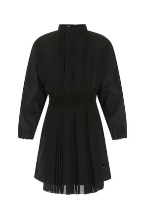 Prada Black Re Nylon And Crepe Jumpsuit