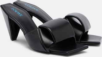 Loewe Origami leather mules
