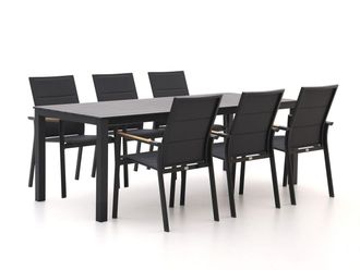 Bellagio la vita attrattiva Bellagio Albinea/Menzano 220cm dining tuinset 7-delig stapelbaar