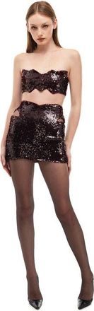 Mother of All Butterfly Sequins Mini Dress in Burgundy at Nordstrom, Size X-Small Eu