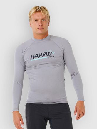 Rip Curl Hawaii Gritty UPF Per Longsleeve Lycra grau
