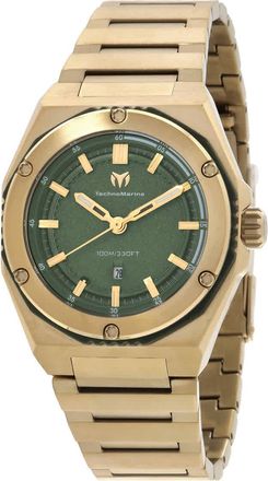 Technomarine Coral Quartz Ladies Olive Green Dial Watch TM-416044