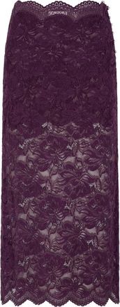 Paco Rabanne Layered Lace Midi Skirt