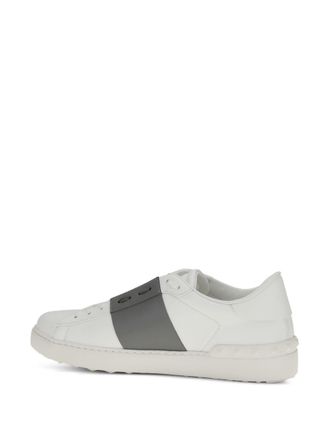 Valentino Garavani Open Calfskin Band Sneaker - White
