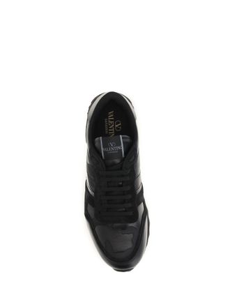 Valentino Garavani Mens Sneakers Rockrunner Camouflage Black Upper Polyester Trainers