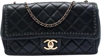 Chanel Pre-owned Quilted Shoulder Bag - Dames - Vintage Schoudertas - Zwart - ONE Size - Vintage