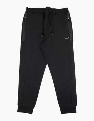 HUGO BOSS Mens Hugo Boss Hadiko 1 Hd Print Logo Tracksuit Bottoms Black 001 - Size: 40/Regular