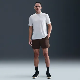 Nike Mens Primary Fleece 7 Dri-FIT Unlined Performance Shorts in Brown | FZ0961-237