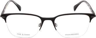 Rag & Bone Mens Black Rectangular Eyeglass Frames RNB7029-2