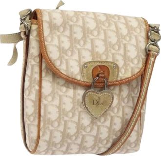 Dior Pre-owned Cross Body Bags, female, Beige, Size: ONE SIZE Pre-owned PVC Shoulder Bag
