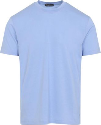 Tom Ford Blue Crewneck Solid T-Shirt