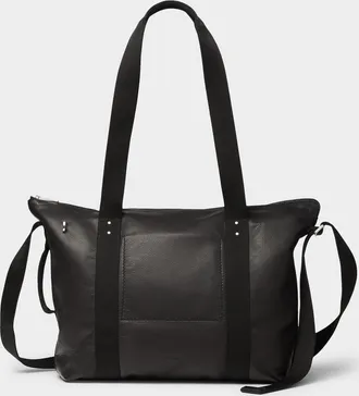 Rick Owens Mens Trolley leather weekender bag