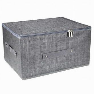Trade Shop Trade Shop - Scatola Box Salvaspazio Portatutto Contenitore Organizer Cerniera 51x40x24cm 79417