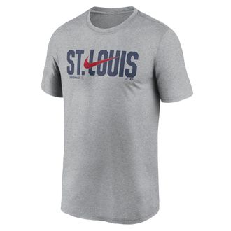 Nike St. Louis Cardinals Swoosh Legend Nike Mens Dri-FIT MLB T-Shirt in Grey | NKGK06GSCN-RSQ