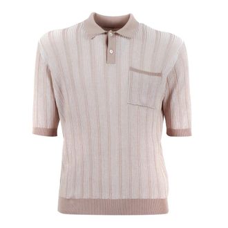 Ballantyne Polo Manica Corta - male - Ballantyne - Polo Shirts - Beige - XL - Tops