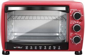 Woltu Woltu Forno Elettrico 20 Litri Forno Per Pizza Fornetto Piccolo. Potenza 1400 W Rosso