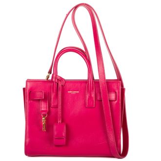 Saint Laurent Pre-owned Womens Nano Sac de Jour Shoulder Bag - Pink - One Size