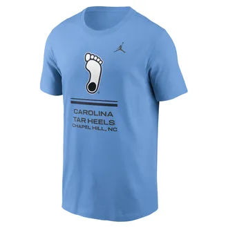 Nike Jordan Mens North Carolina Sideline Jordan Brand Dri-FIT College T-Shirt in Blue | 0JET4EYNCN-ZK0