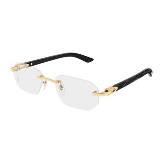 Cartier Glasses, male, Yellow, 56 MM, Eyeglasses