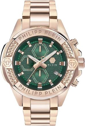 Philipp Plein The $kull Chrono - Heren - Horloges - Geel - ONE Size - Accessoires