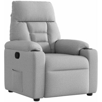 vidaXL Sill&oacute;n Reclinable De Tela Gris Nube Vidaxl