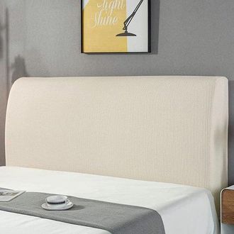 OEM Funda Para Cabecero De Cama De Dise&ntilde;o Liso - El&aacute;stica - Lavable - Blanca - 200 Cm
