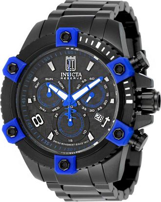 Invicta Jason Taylor 51292 Herenhorloge - Quartz Uurwerk - Roestvrij Staal met Zwarte Wijzerplaat - 50 mm