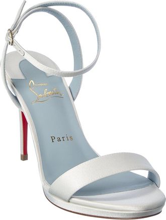Christian Louboutin Loubi Queen 100 Satin Sandal