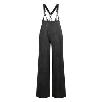 Philosophy di Lorenzo Serafini Palazzo Trousers with Adjustable Straps - female - Philosophy di Lorenzo Serafini - Jumpsuits - Gray - XS - Jumpsuits & Playsuits