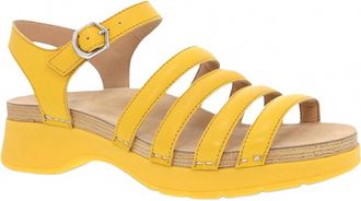 Dansko Womens Roxie Strap Sandals In Yellow