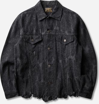 KAPITAL Men s 12oz Magpie Denim 3rd Jacket Black