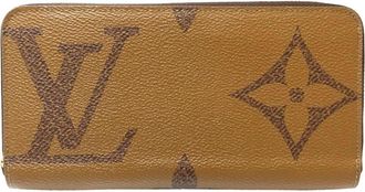 Louis Vuitton Brown Canvas Long Wallet (Bi-Fold) (Pre-Owned)