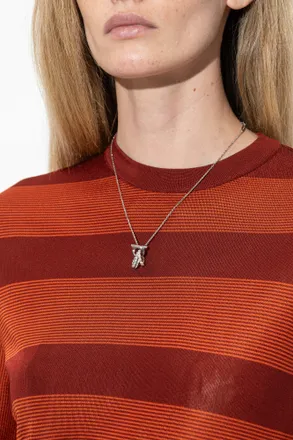 Ferragamo Necklace With Pendants, Womens, Silver