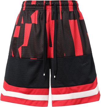 Nike Air Mesh Basketball Sports Shorts Black Red AR1842-657