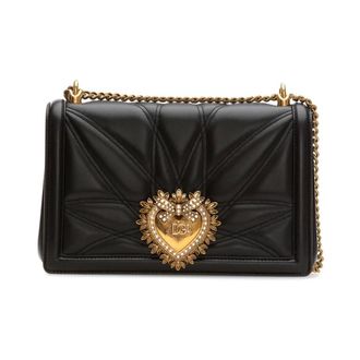 Dolce & Gabbana Large Devotion Bag - female - Dolce & Gabbana - Shoulder Bags - Black - ONE SIZE - Bags