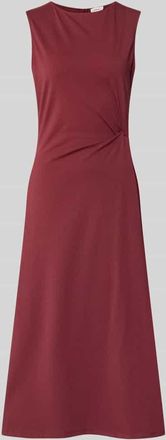 s.Oliver Red Label Tailliertes Freizeitkleid aus Baumwoll-Mix in Bordeaux, Gr&ouml;&szlig;e 40