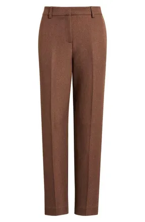 Tahari by ASL Classic Herringbone Pants in Walnut at Nordstrom, Size 16