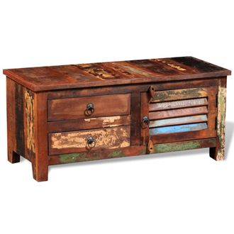 vidaXL Vidaxl - Mueble Auxiliar Para Tv Hi-fi Madera Maciza Reciclada