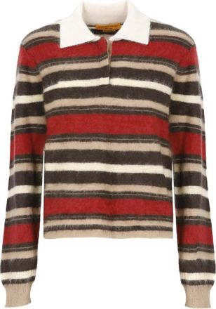 Guest In Residence Grizzly Cropped Rugby - Dames - Polos - Veelkleurig - XS - Kasjmier - Tops