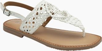 Ravel Womens Roxby Womens Toe Post Sandals - White - Size: 7
