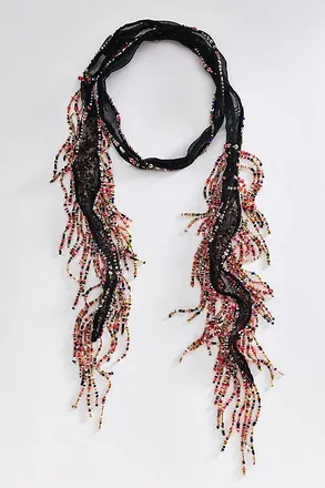 Chan Luu Beaded Skinny Scarf