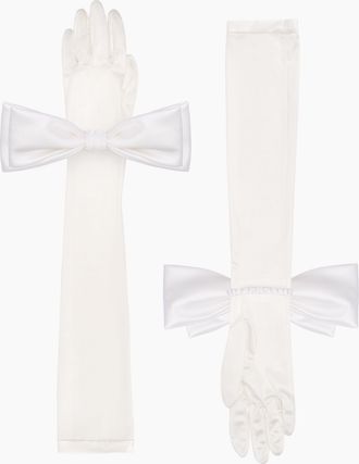 Sleeper Zephir Stretch-jersey Gloves in White