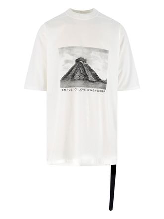Rick Owens T-Shirt Stampata Jumbo