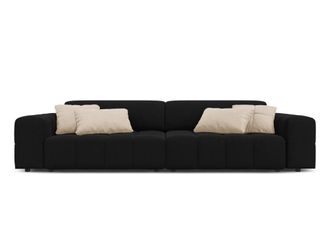 CXL by Christian Lacroix Sof&aacute; 4 plazas de terciopelo negro