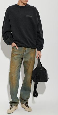 Jacquemus Cotton Sweatshirt Ruban, Mens, Grey