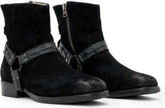 AllSaints Milton Harness Boot in Black at Nordstrom, Size 11