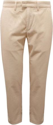 Dondup Fluwelen Broek in Off White - Heren - Slim Fit Broeken - Beige - W35 - Broeken