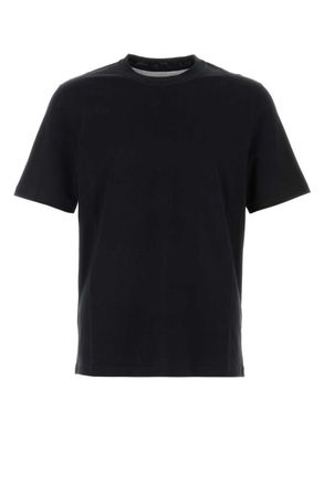Brunello Cucinelli Black Crew Neck T-Shirt