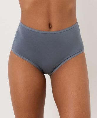 Pact Everyday High Rise Brief 5-Pack Made With Organic Cotton in Stillwater at Nordstrom, Size X-Small