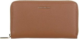 Coccinelle Cartera con cremallera Metallic Soft - Accessories - Mujer - Marr&oacute;n - ONE SIZE